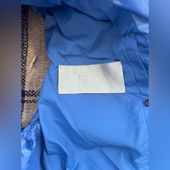 Dior Blue Oblique Gillet Puffer Vest - Authentic Size 52 Excellent Condition - Picture 8 of 16